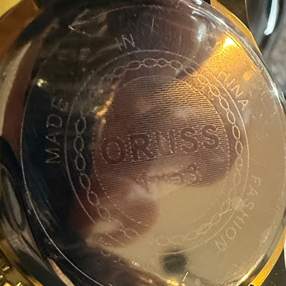 #68 Gold and Black ORUSS Watch with elegant style. - Picture 4 of 8